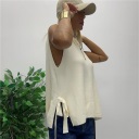 gilet con scollo tondo e spacchi laterali nives